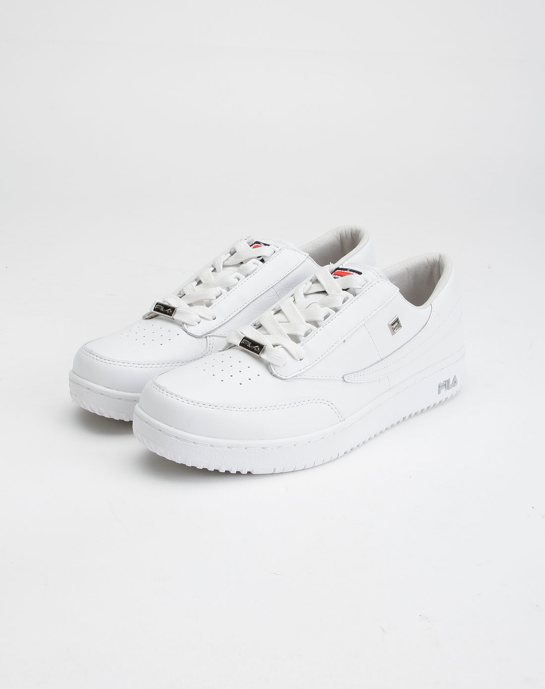 斐乐fila男装专场-白色时尚系带板鞋
