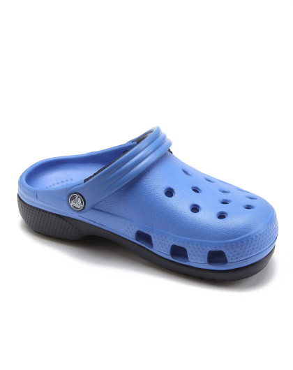 中性童款学院蓝/深蓝小迪特洞洞鞋