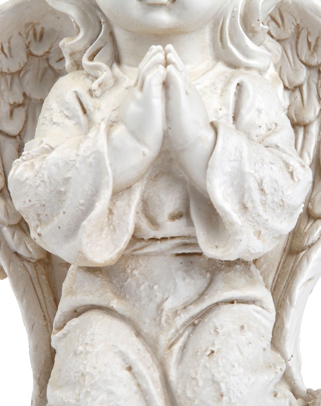 头戴花环祈愿天使装饰摆件