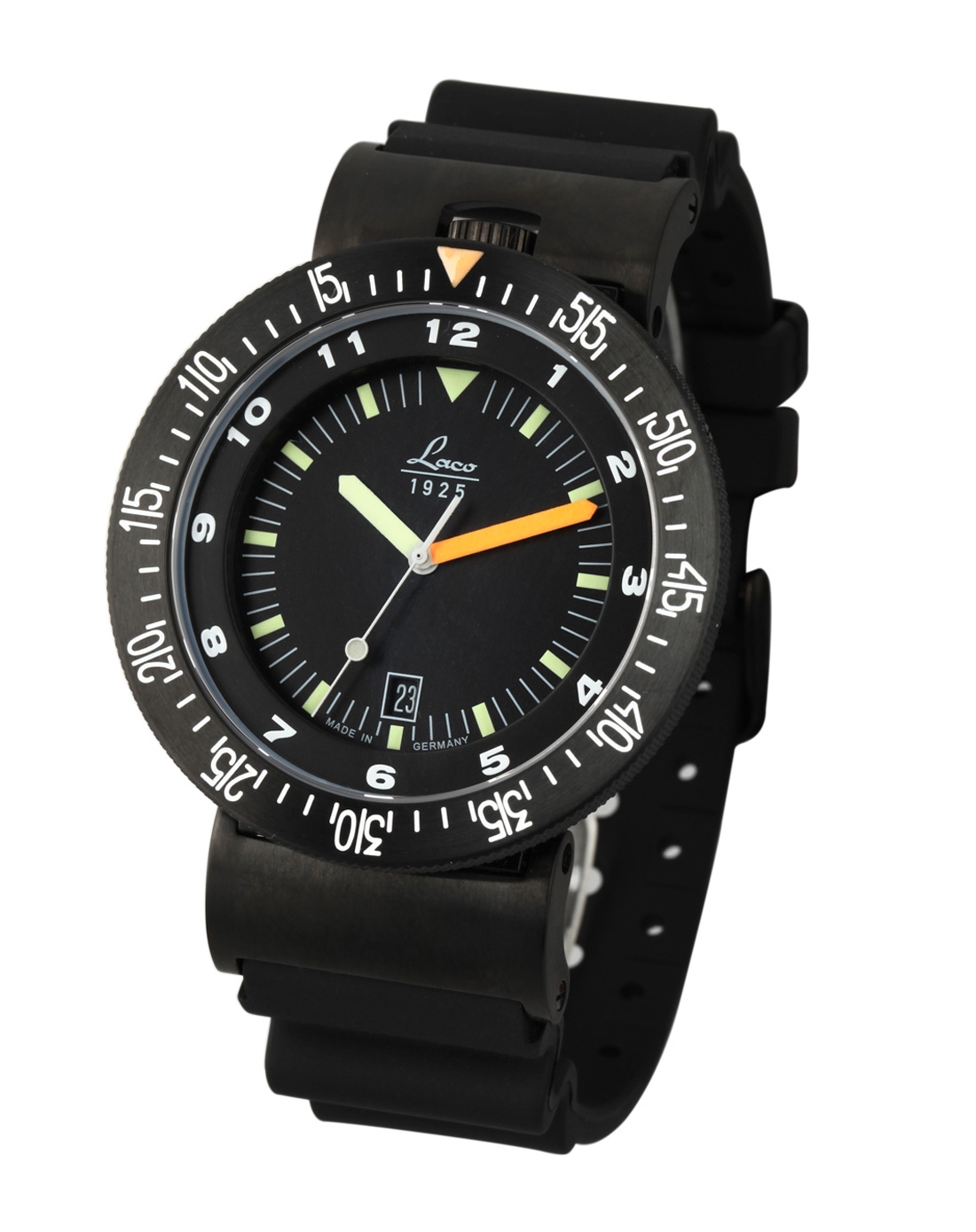 专供德国特种部队 德国进口laco 朗坤 特种部队系列 500米防水 自动