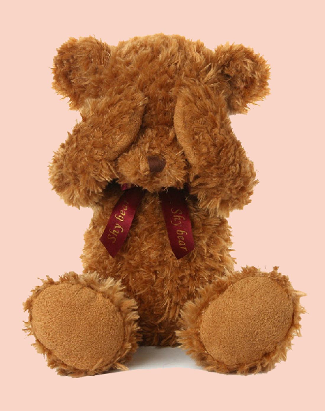 中性棕色害羞熊公仔50cm