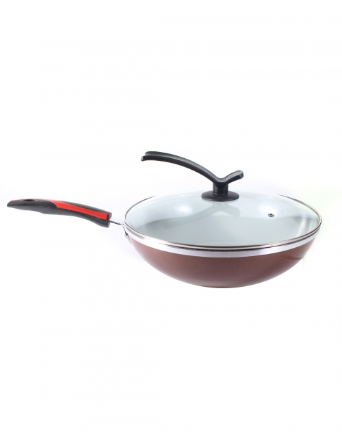 德世朗厨具 陶晶节能不粘炒锅30cm