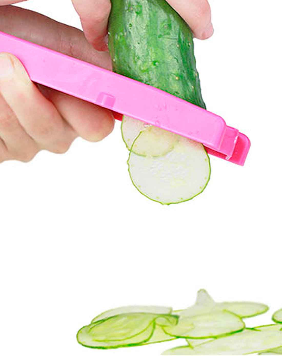 粉色黄瓜美容切片器