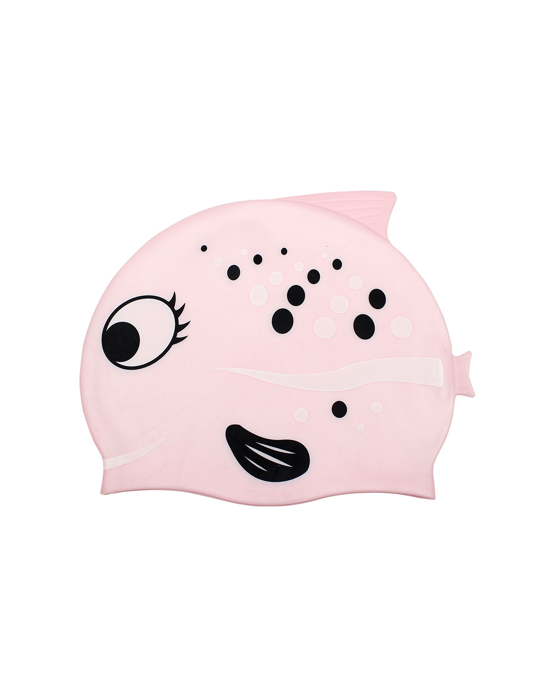 金格尔jingeer 中性童款粉色多宝鱼硅胶泳帽 弹性流线型