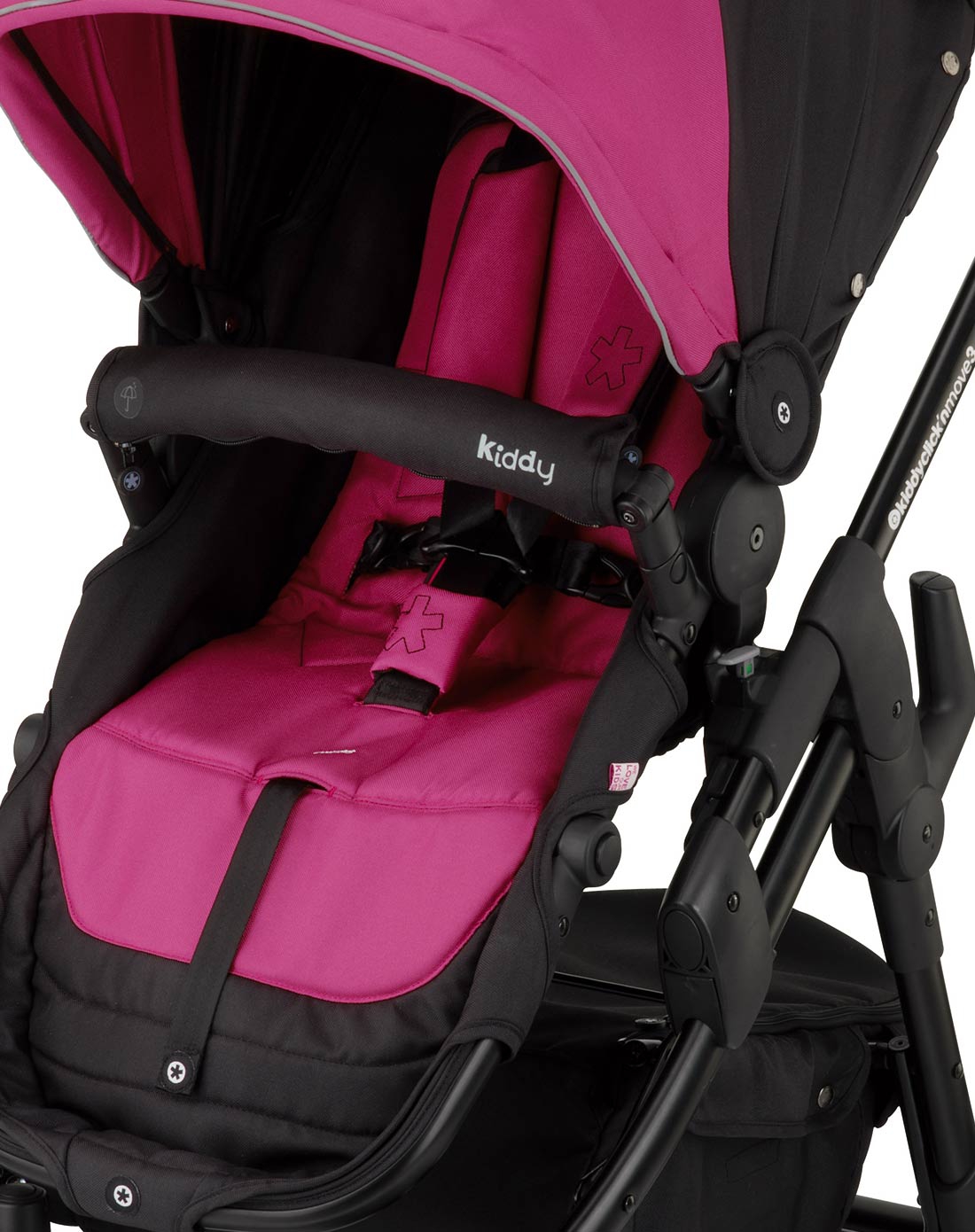 kiddy/奇蒂儿童推车随心动3(玫红)