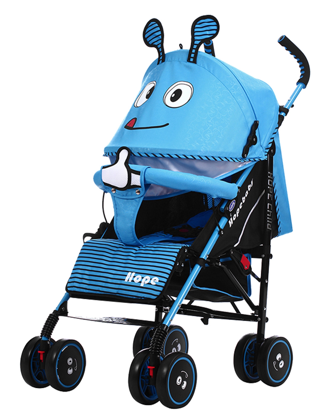 呵宝童车312精灵蓝色