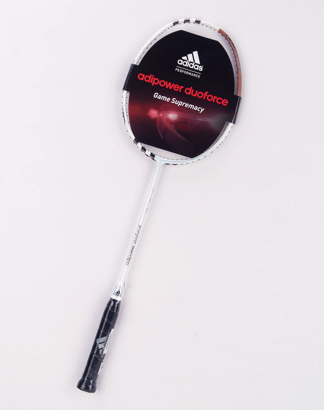 中性款白色羽毛球拍adipower duoforce(不带线)
