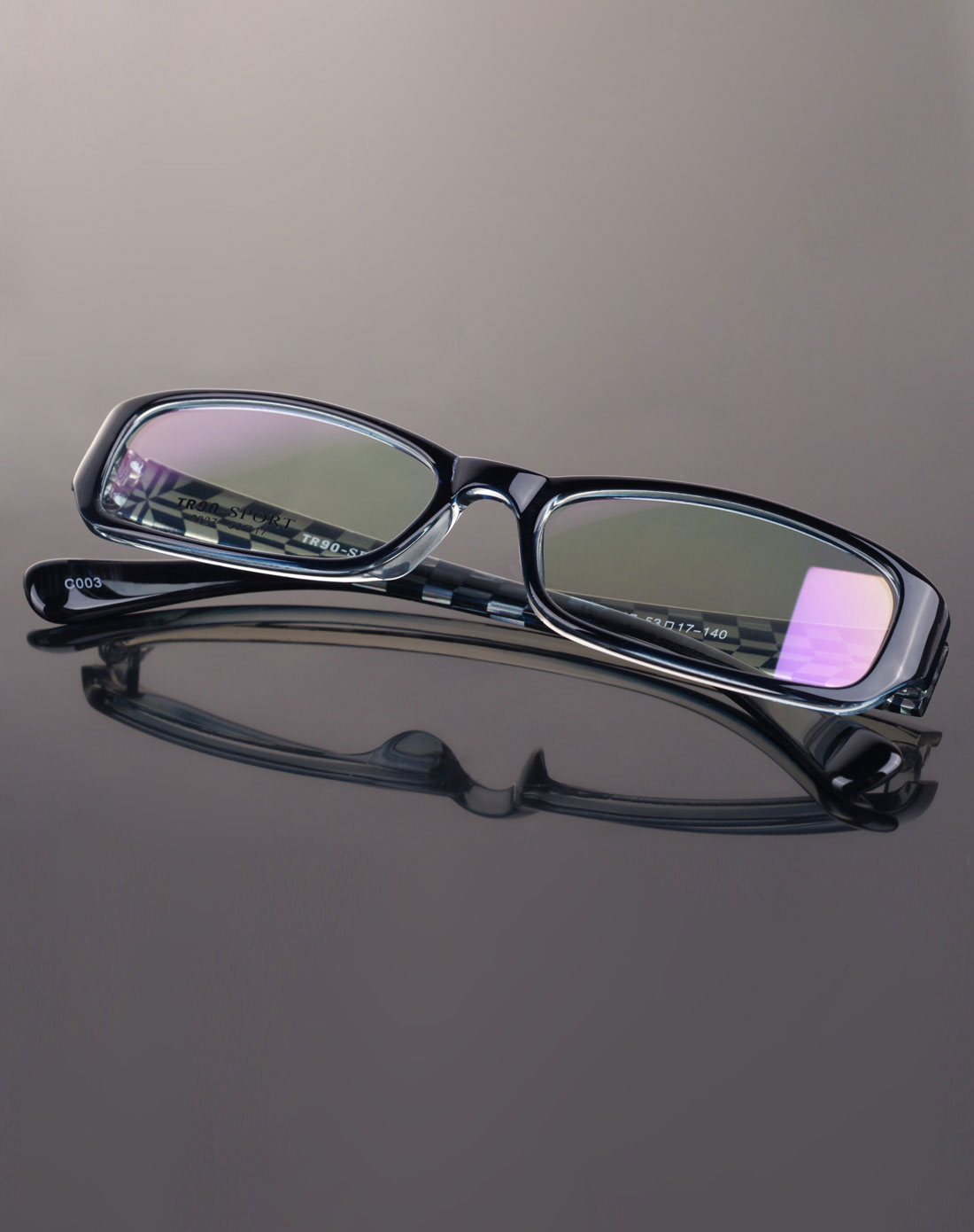 方形眼镜框/蓝色