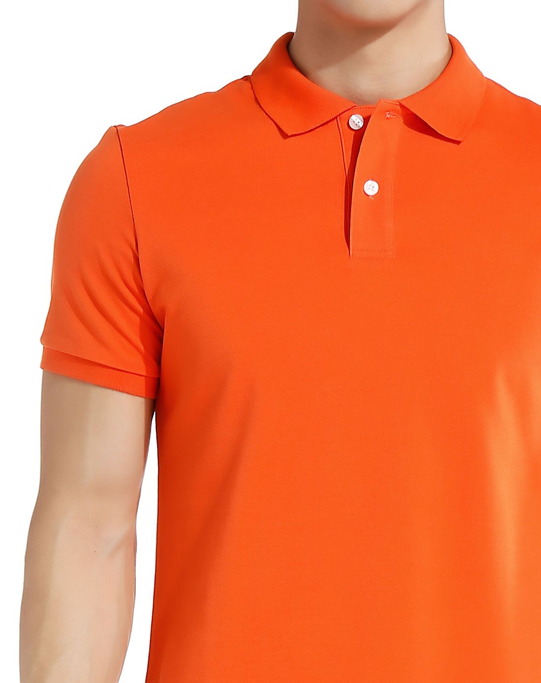 都市活力橙色短袖t恤