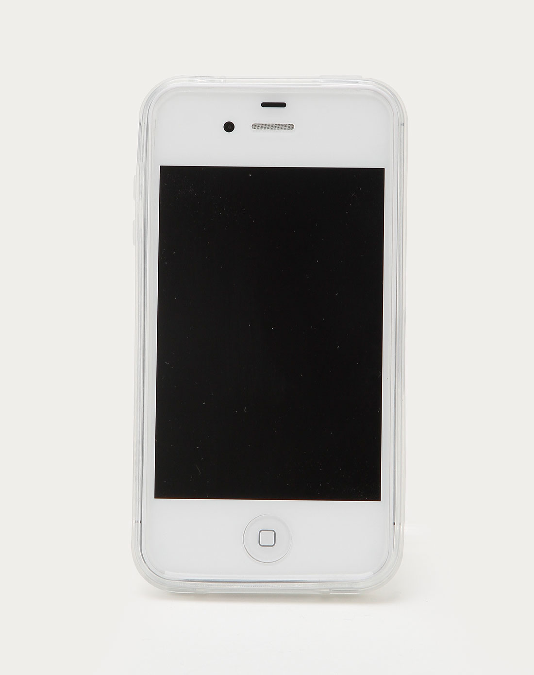 iphone4/4s 透明白色tpu手机边框