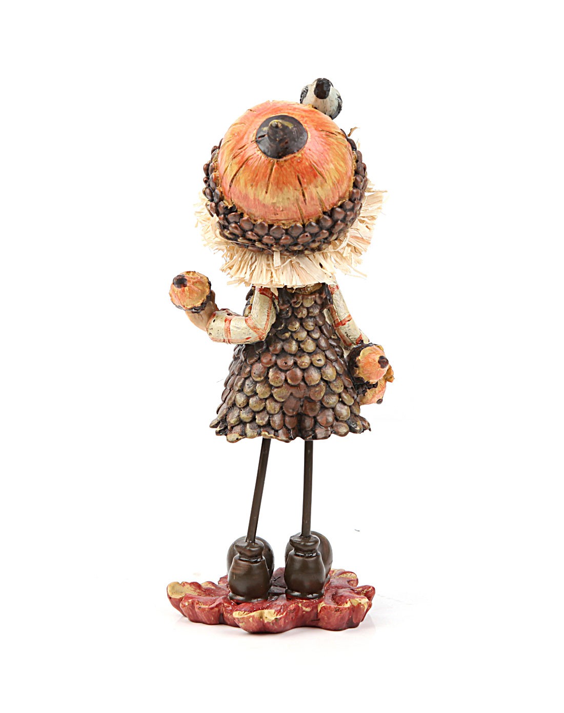 美式乡村森林使者松果男孩装饰摆件