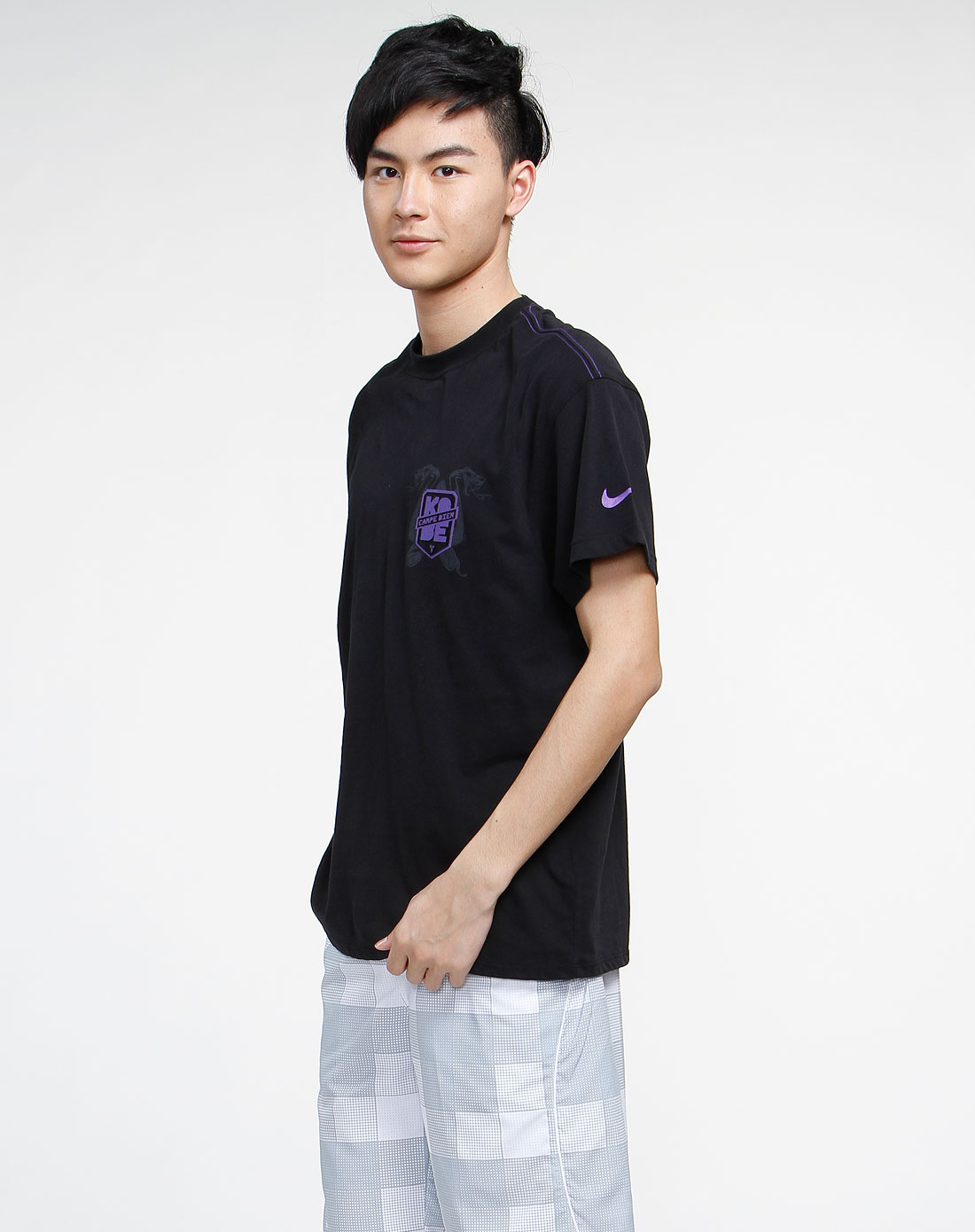 黑色kobe短袖针织衫