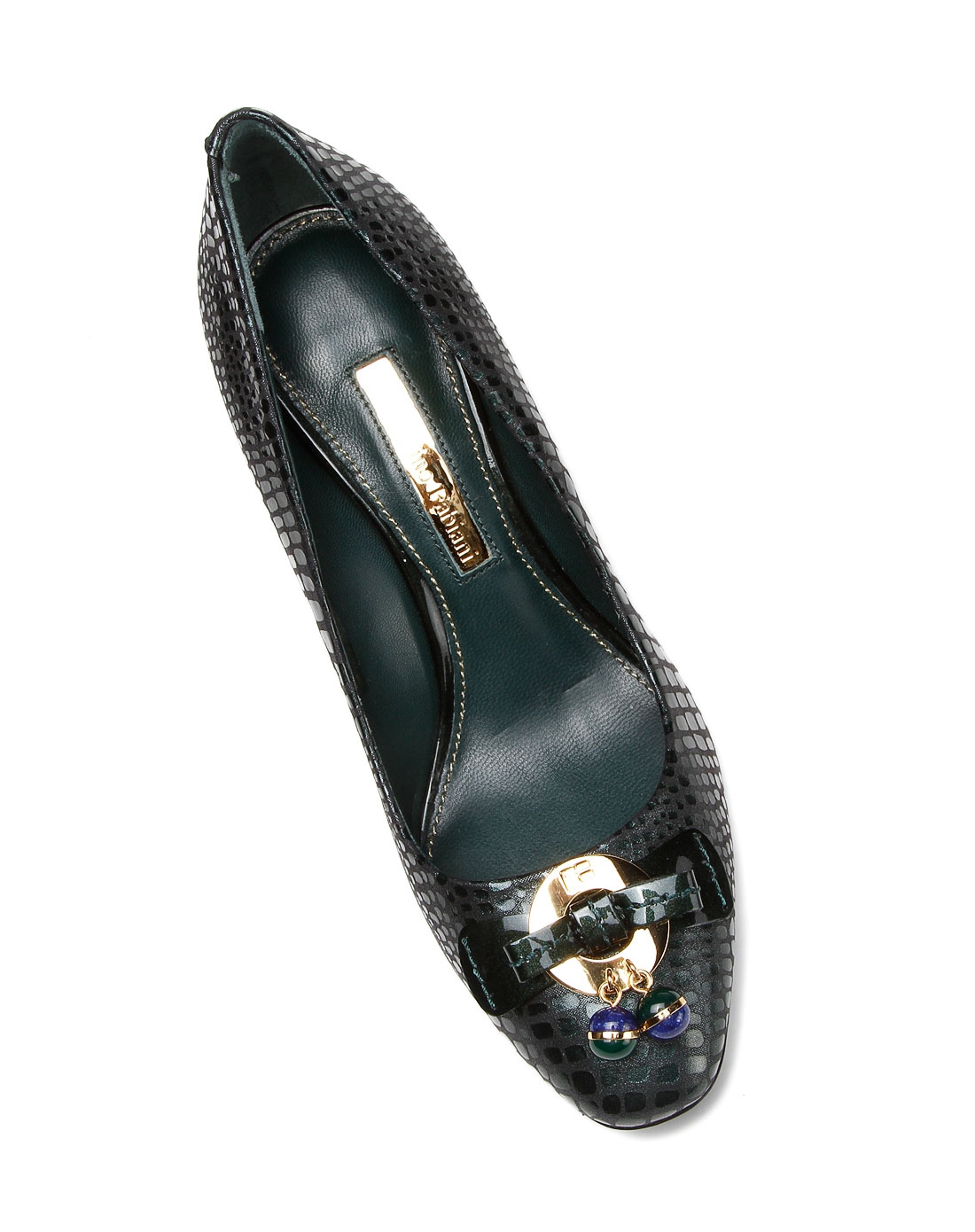 marino fabiani简约知性绿色羊皮电镀高跟单鞋m3c5004g0_唯品会