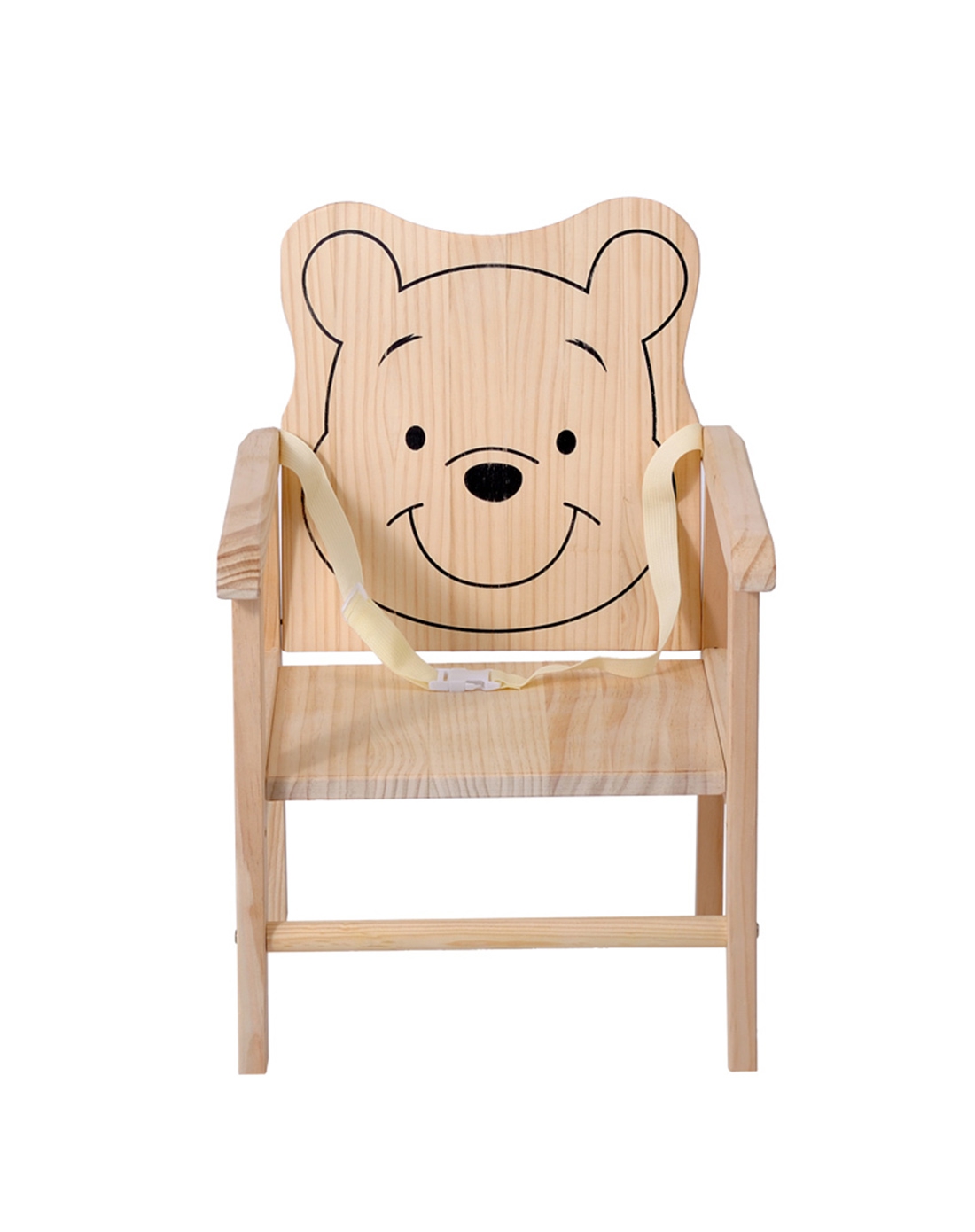 萌宝全实木餐椅卡通小熊