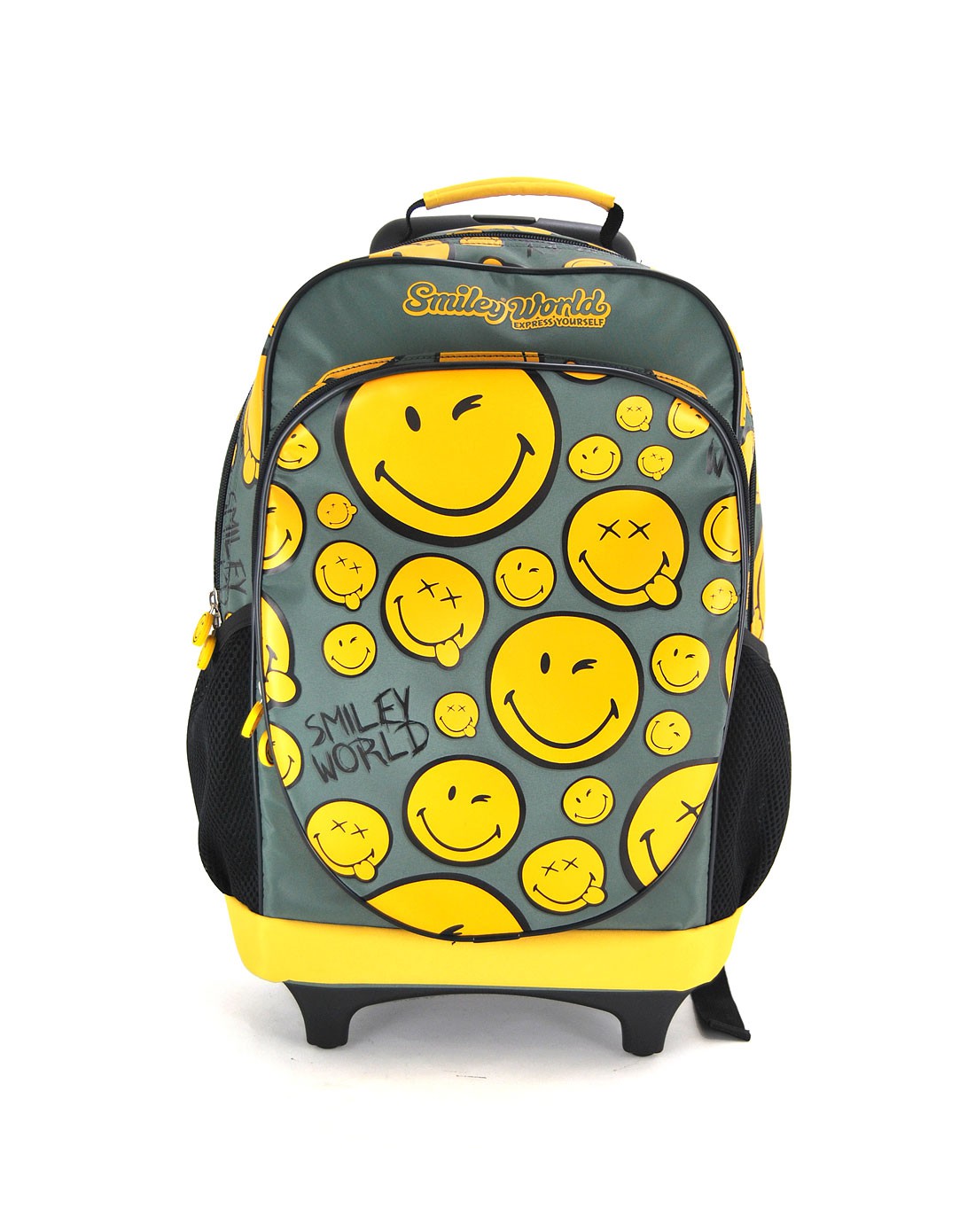 经典笑脸组合拉杆书包