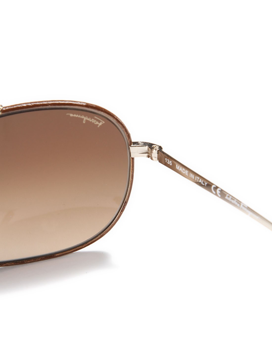 salvatore ferragamo 中性太阳眼镜深棕色