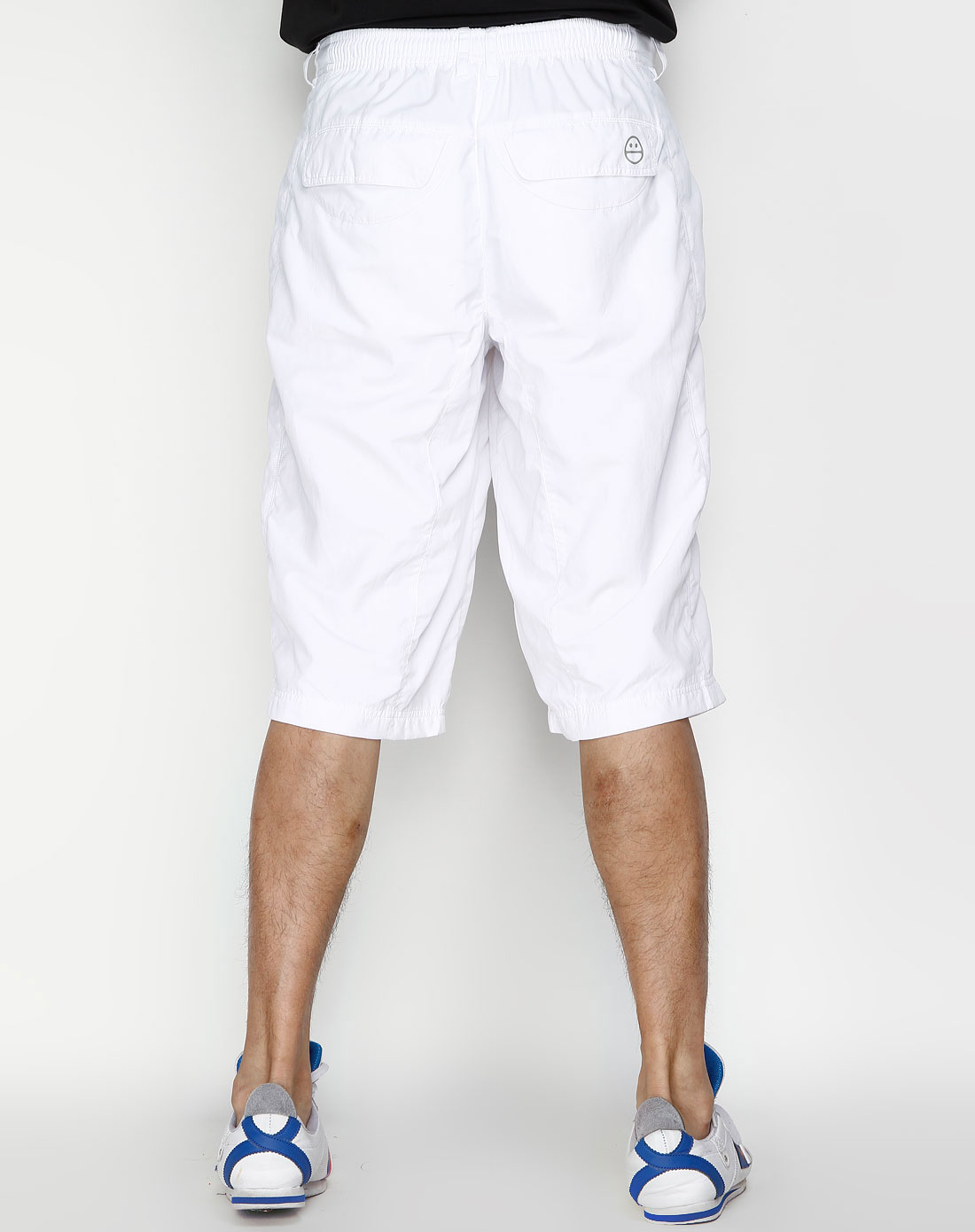 sp男款白色简约休闲短裤
