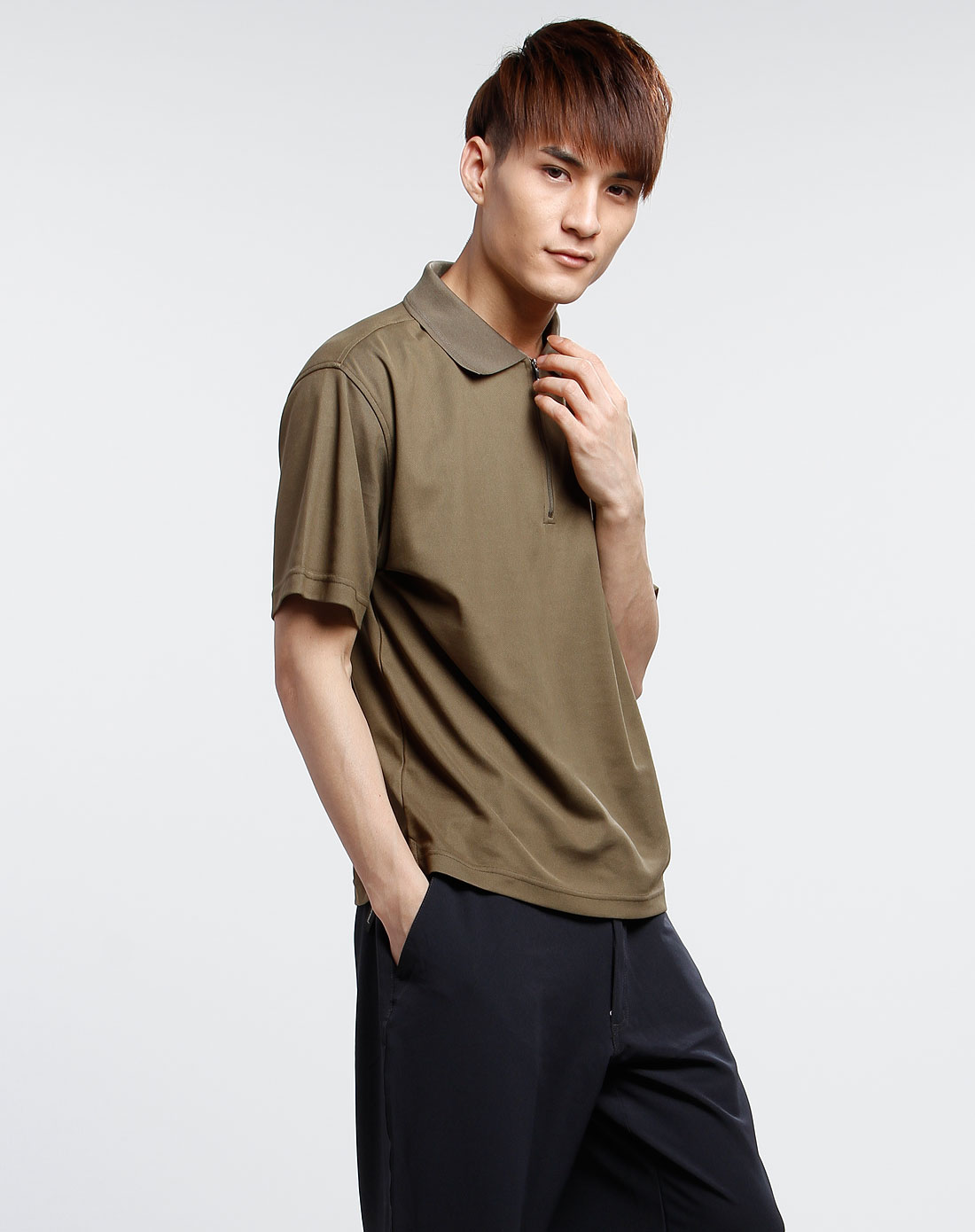 磐雾pinewood()深橄榄色短袖polo衫cm111660-000102_唯品会
