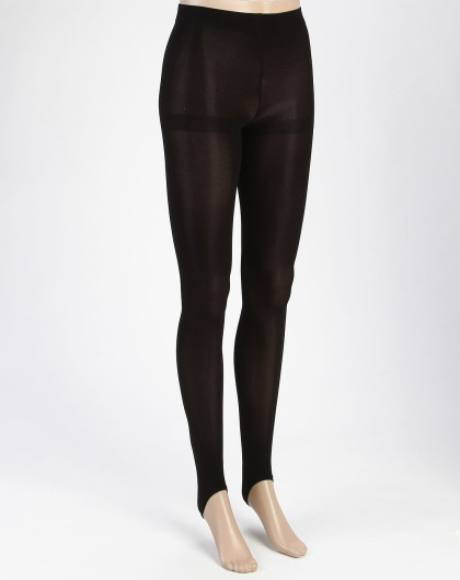 女款黑色时尚贴身踩脚裤