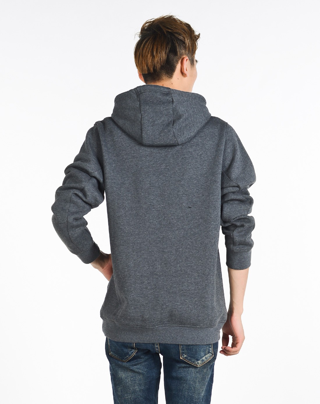 阿迪达斯adidas男子深灰色连帽卫衣x74627_唯品会