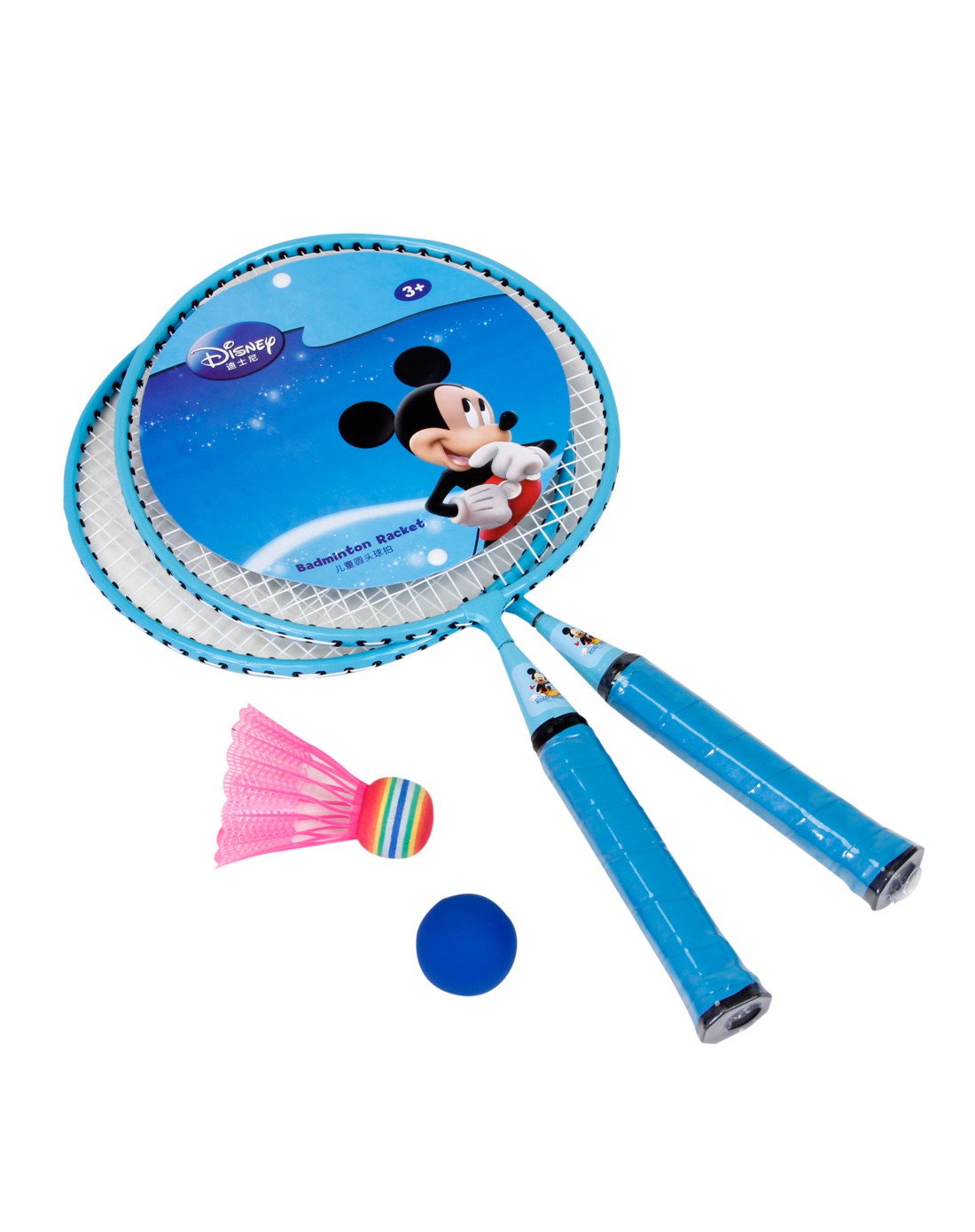 迪士尼蓝色儿童大圆头羽毛球拍