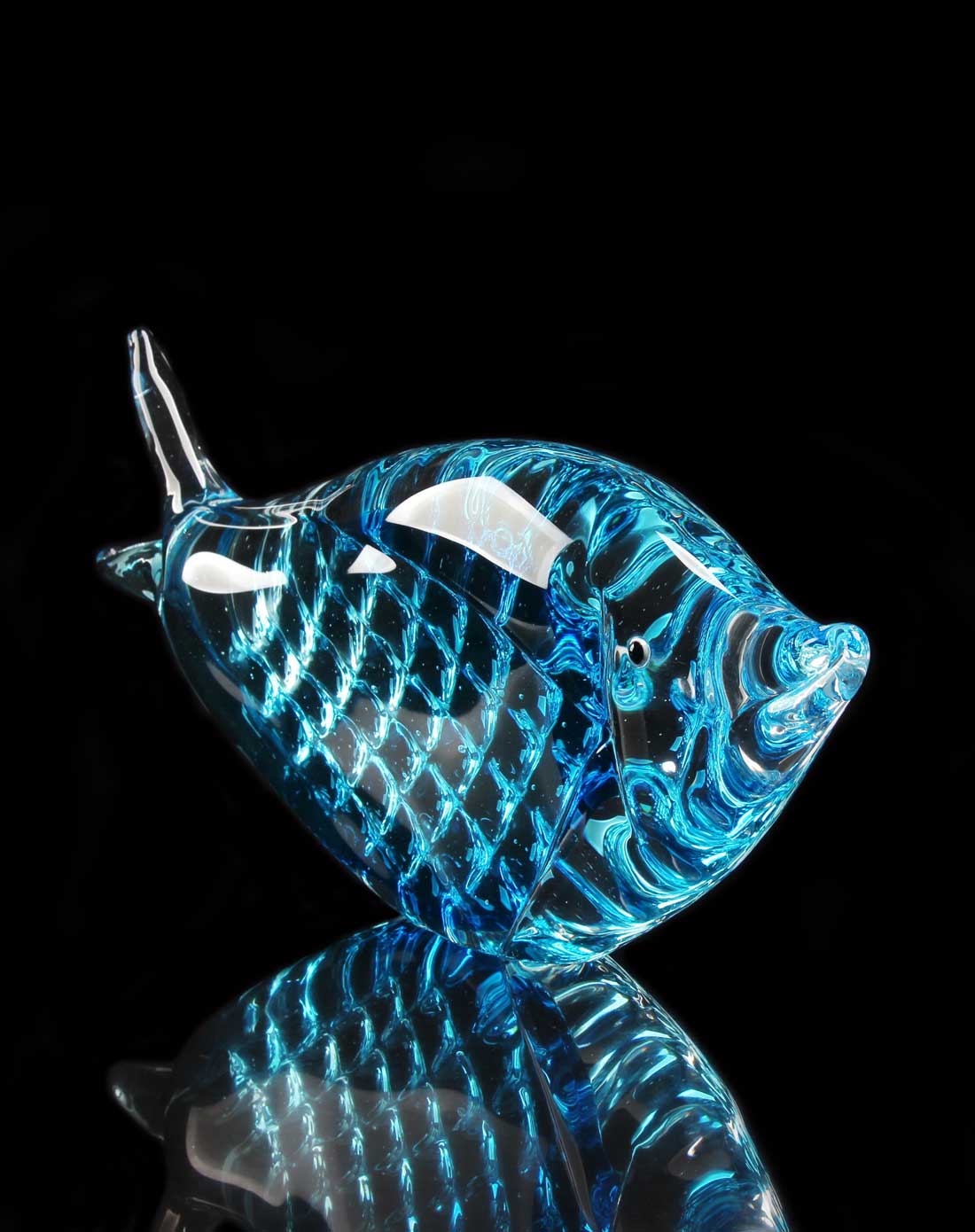 手工琉璃摆件-精灵鱼招财