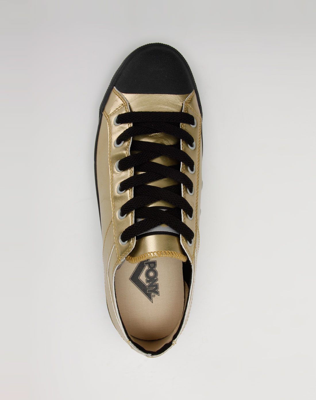 trend item男款金色绑带休闲鞋