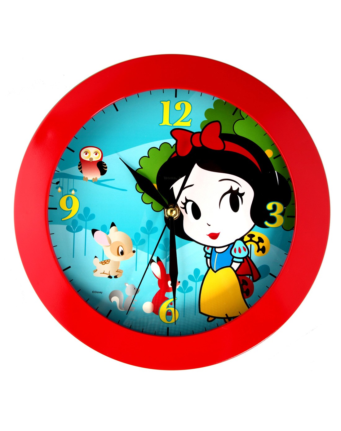 白雪公主圆形静音闹钟(8寸)