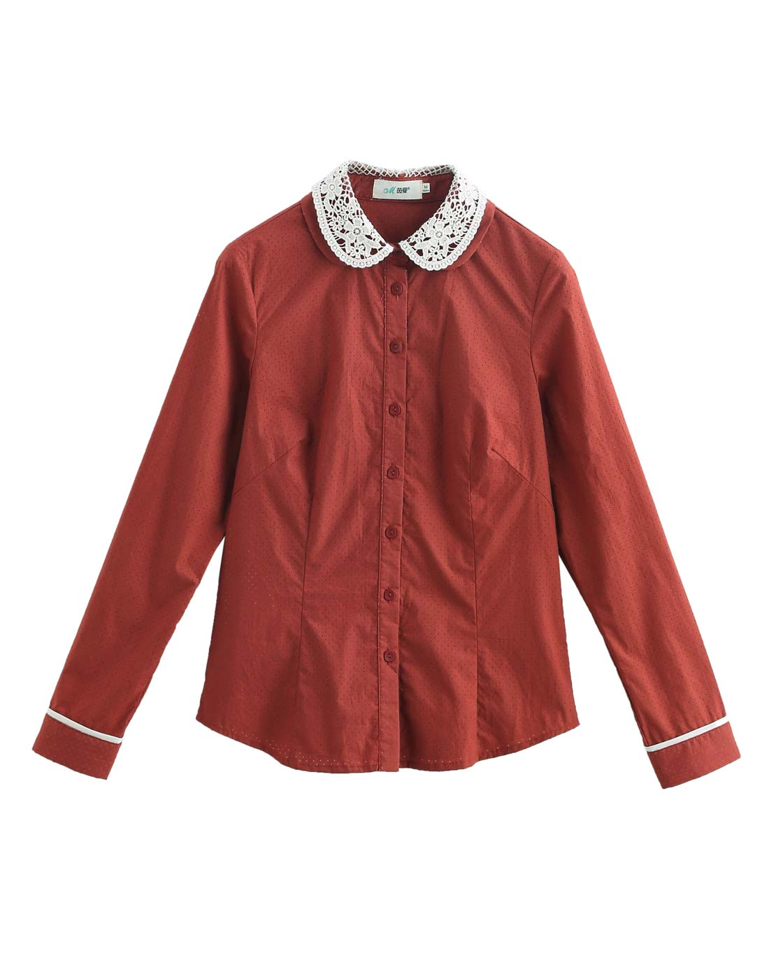 砖红色衬衫