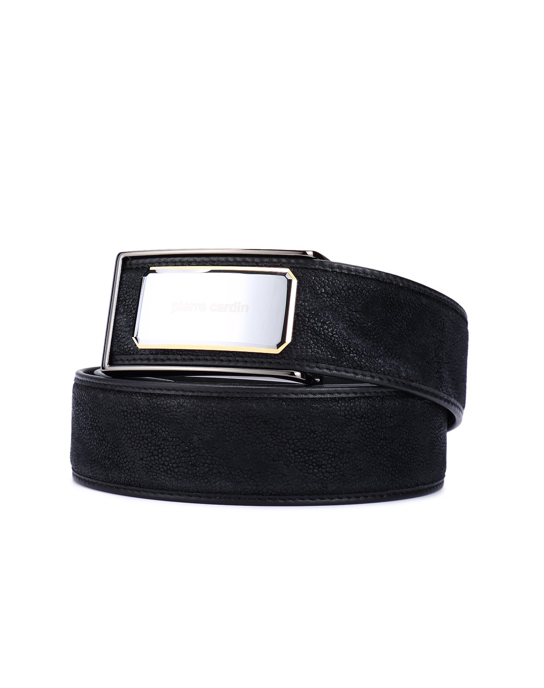 尊贵奢华大象皮男士板扣皮带