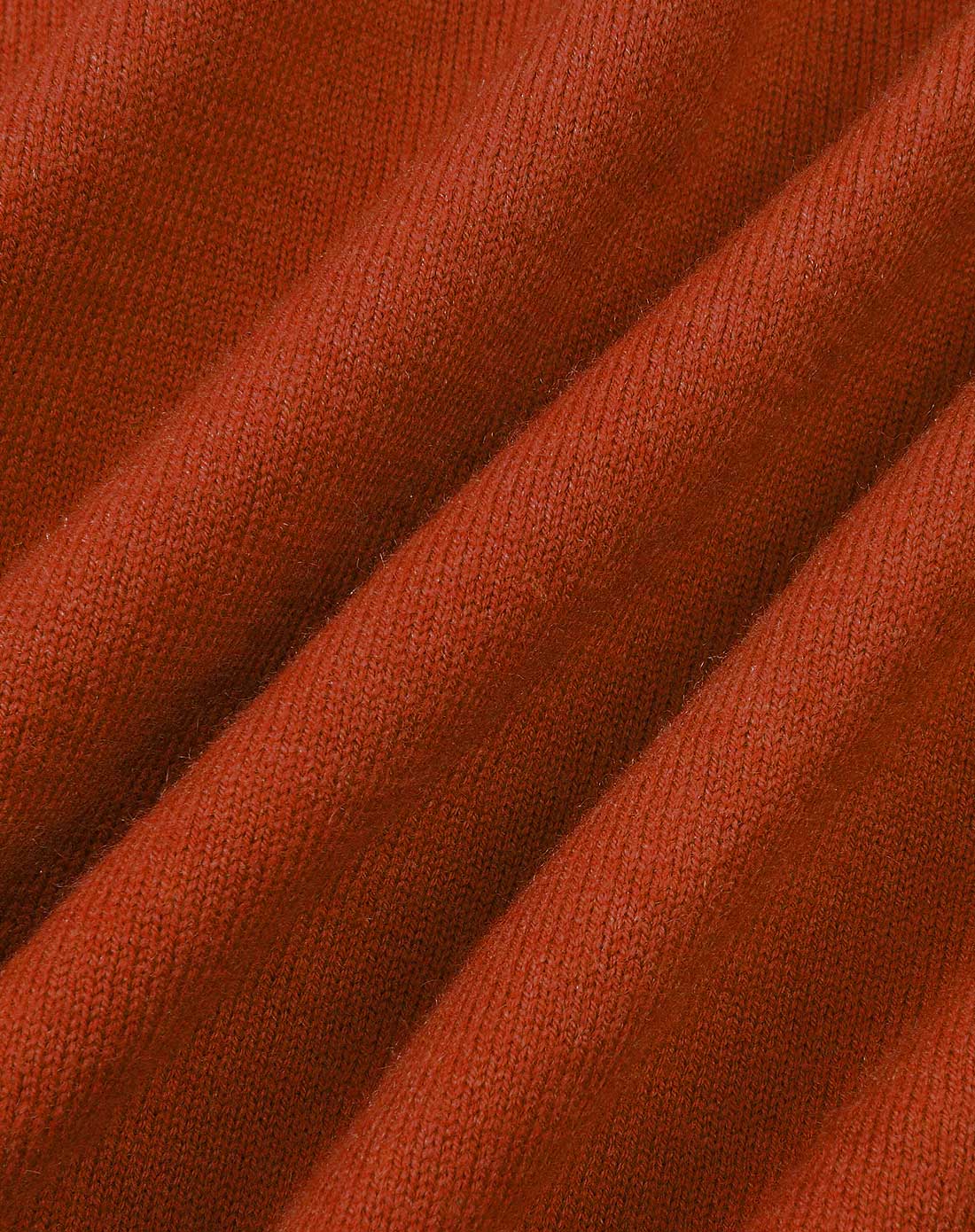 芯羊深橘红色烫钻亮丽舒适长袖针织衫z1258s102_唯品会