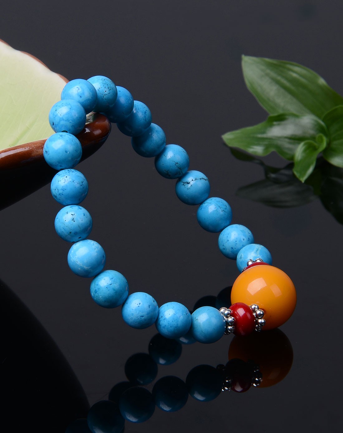 蓝松石鸿运当头手串