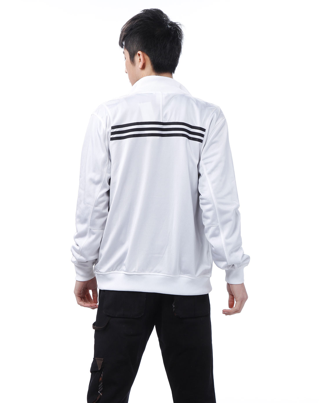 neo男款白色休闲长袖运动服