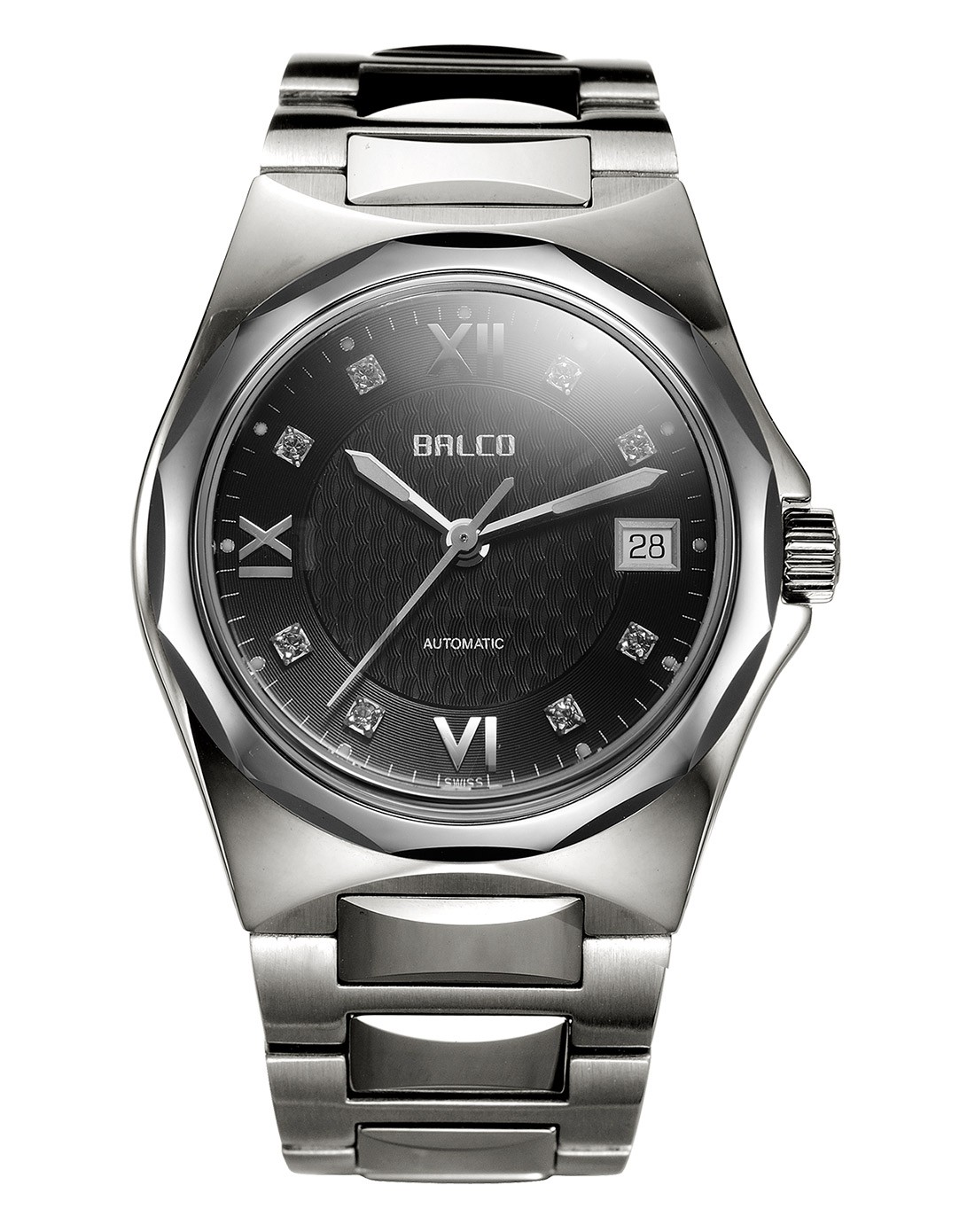 拜戈balco手表专场-时尚黑面机械男表