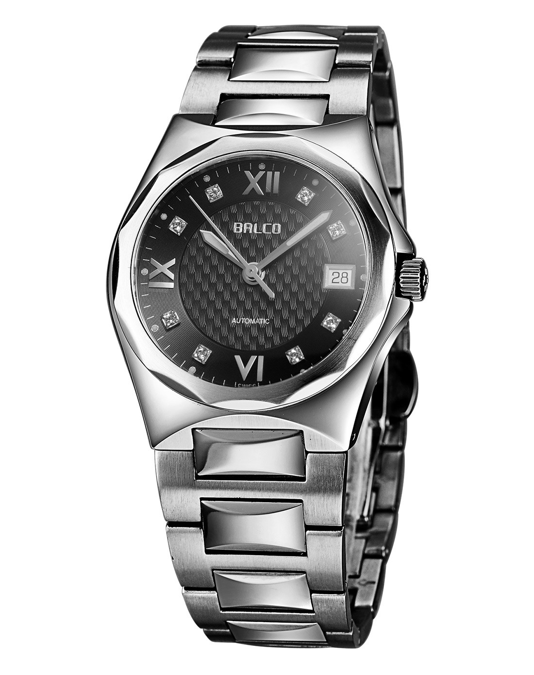 拜戈balco手表专场-时尚黑面机械男表