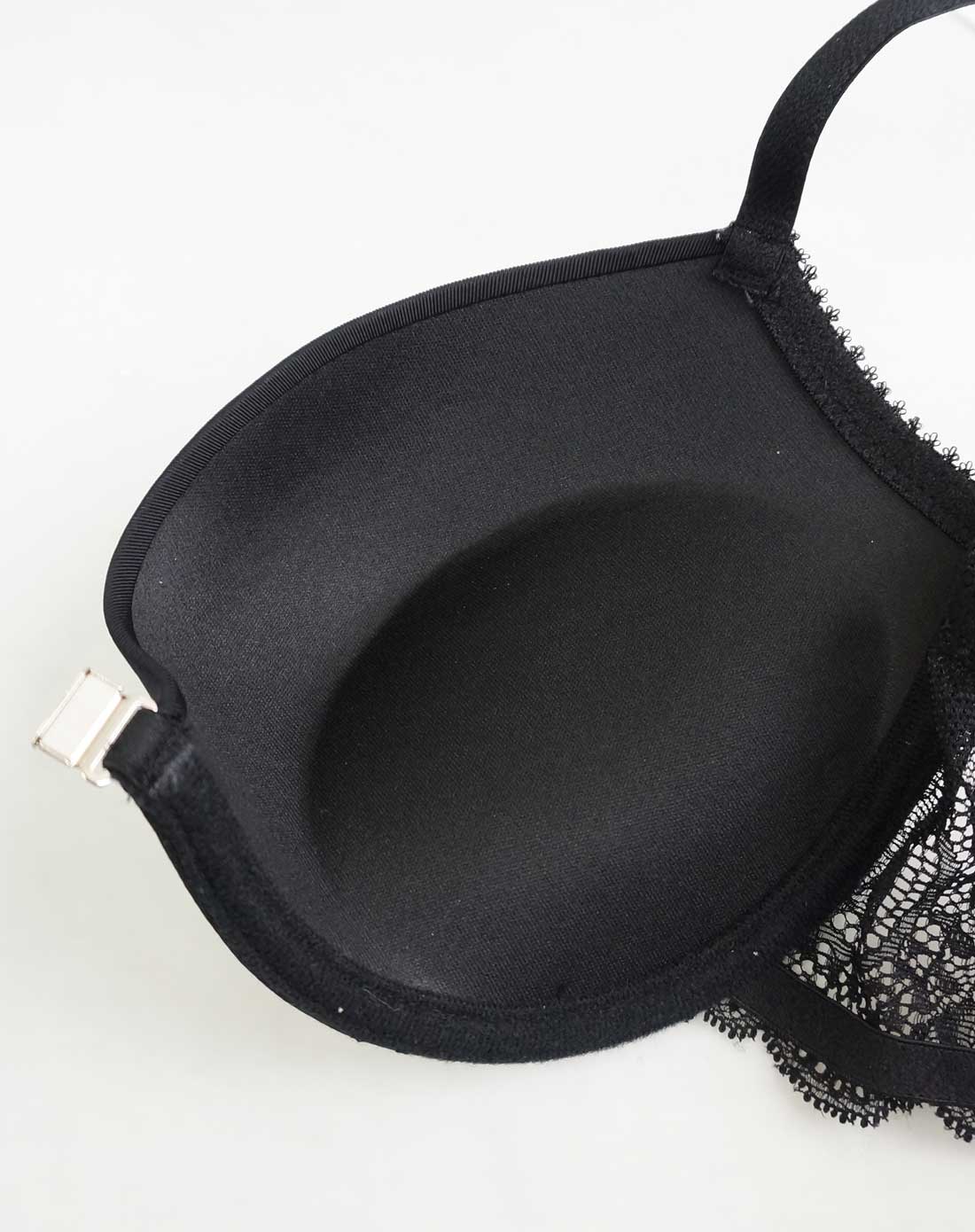 莹舞荧光醇黑光面无痕美背前扣式聚拢文胸