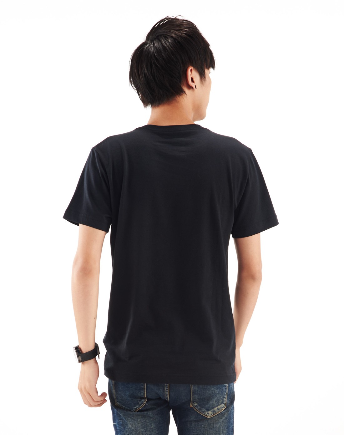 男款黑色篮球系列短袖t恤