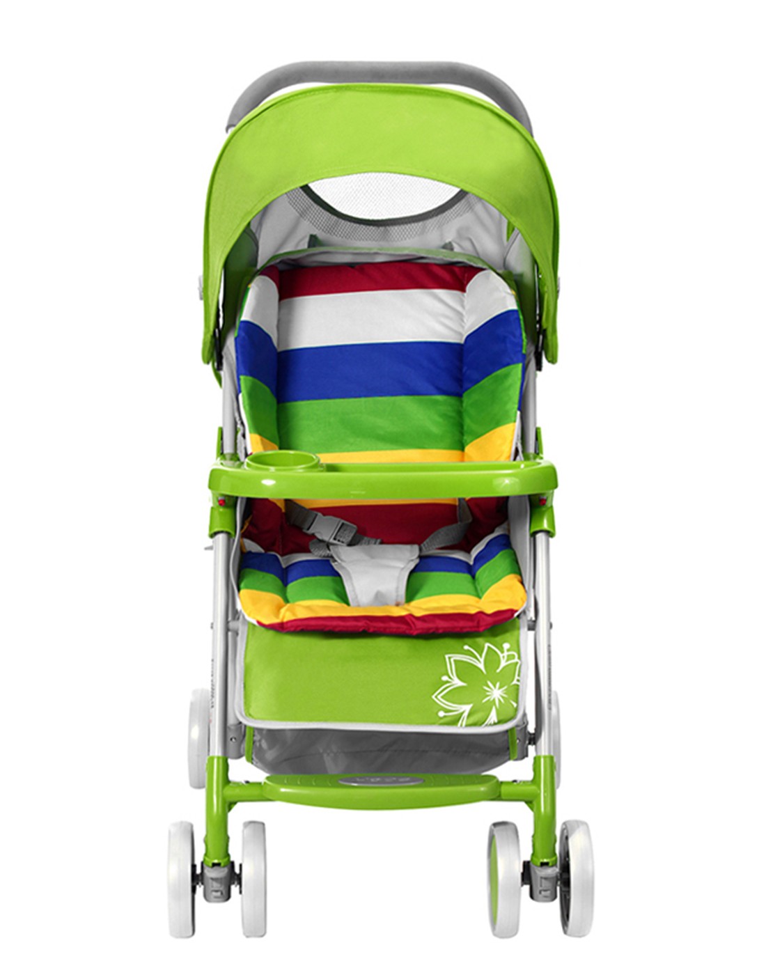 呵宝童车婴儿推车715轻巧绿色(可坐可躺)