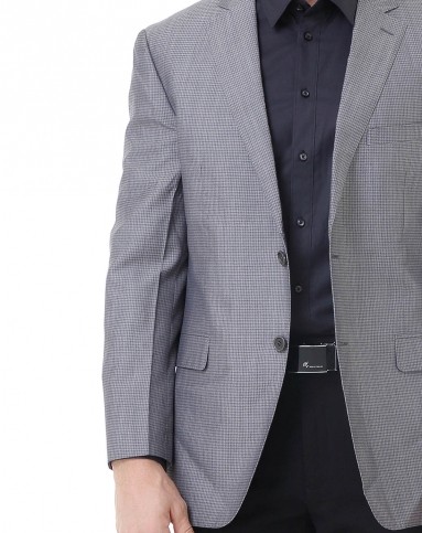 银色大气时尚西服