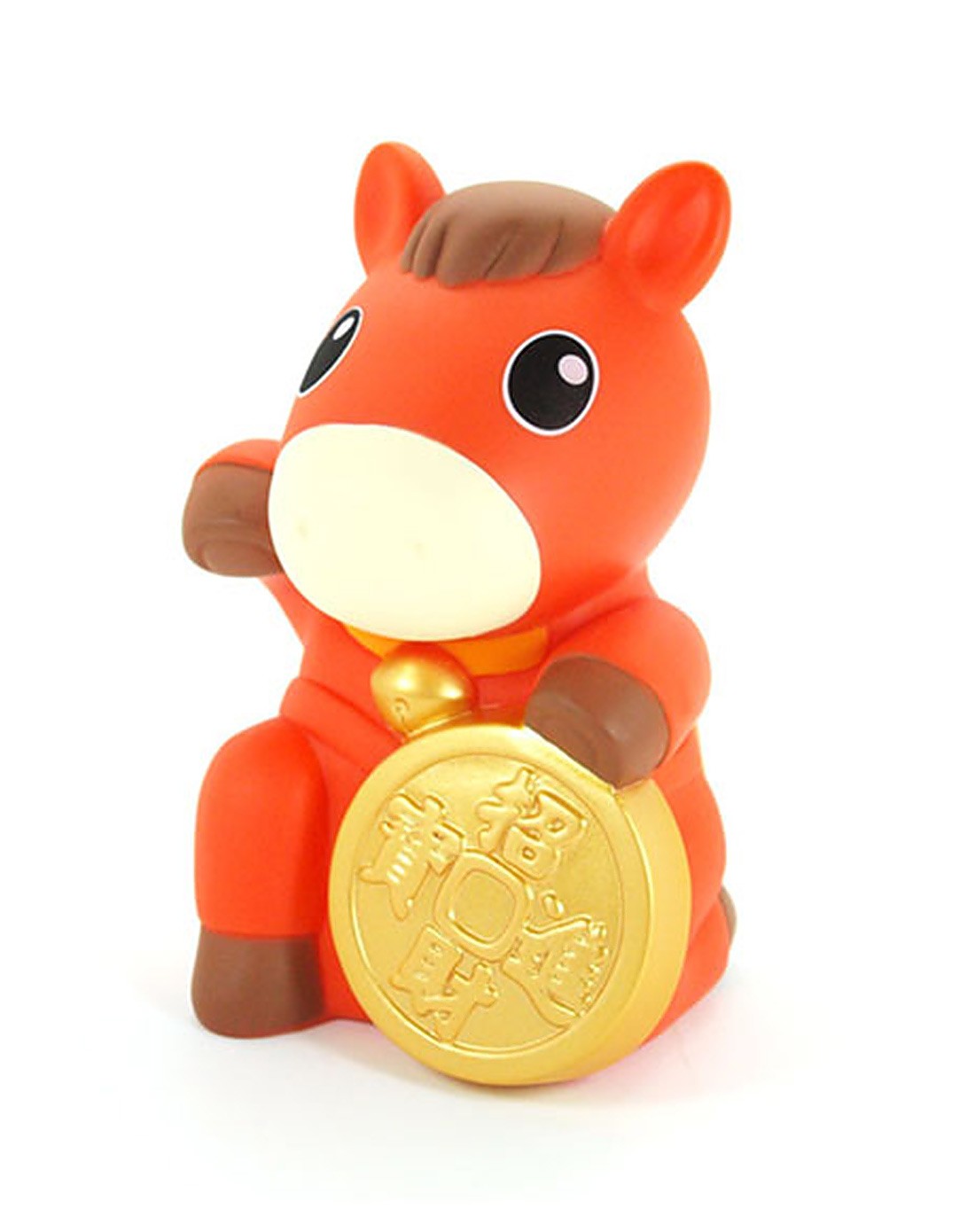 (橙色)可爱招财马存钱罐