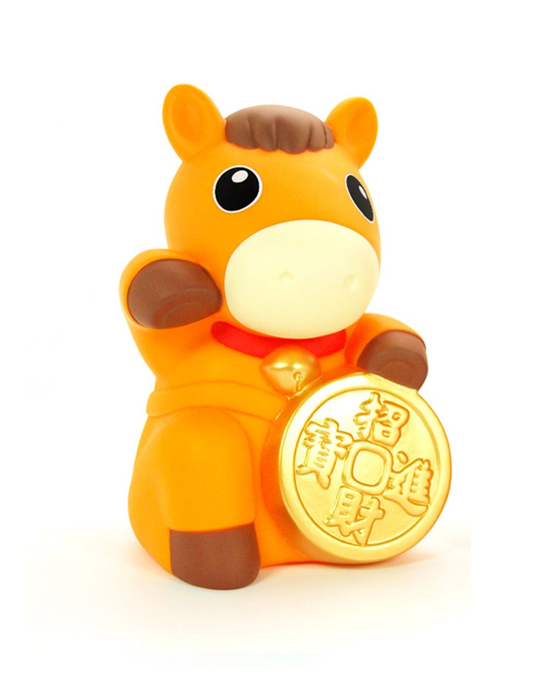 (黄色)可爱招财马存钱罐