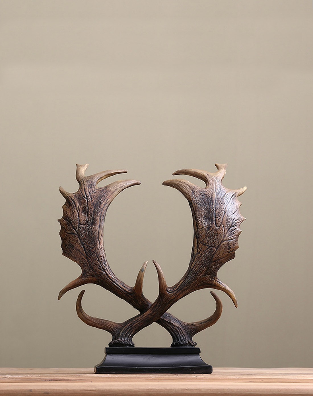 复古风格装饰复古摆件 驼鹿角