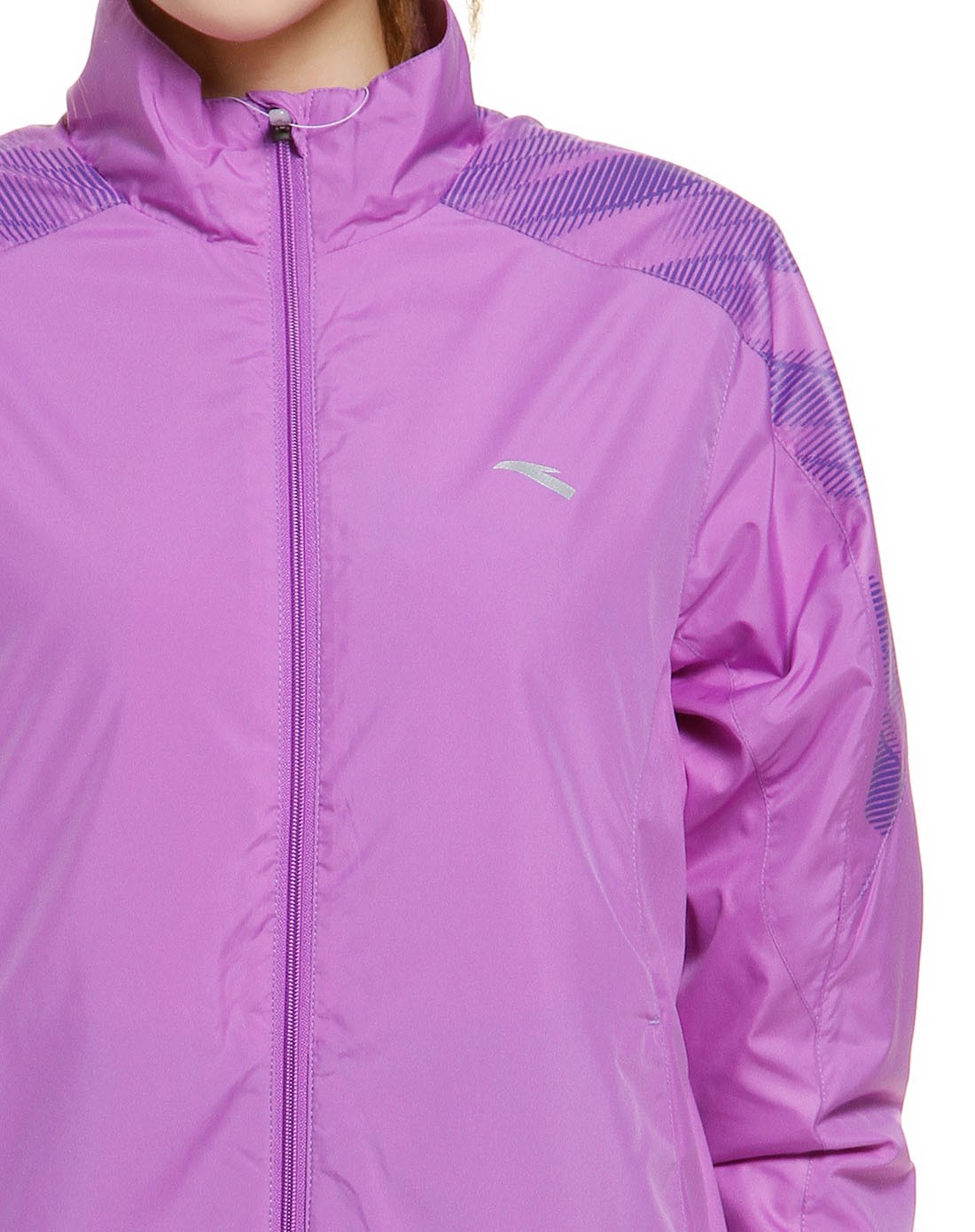 安踏anta潮流女性运动专场-女款紫色长袖外套 时尚经典