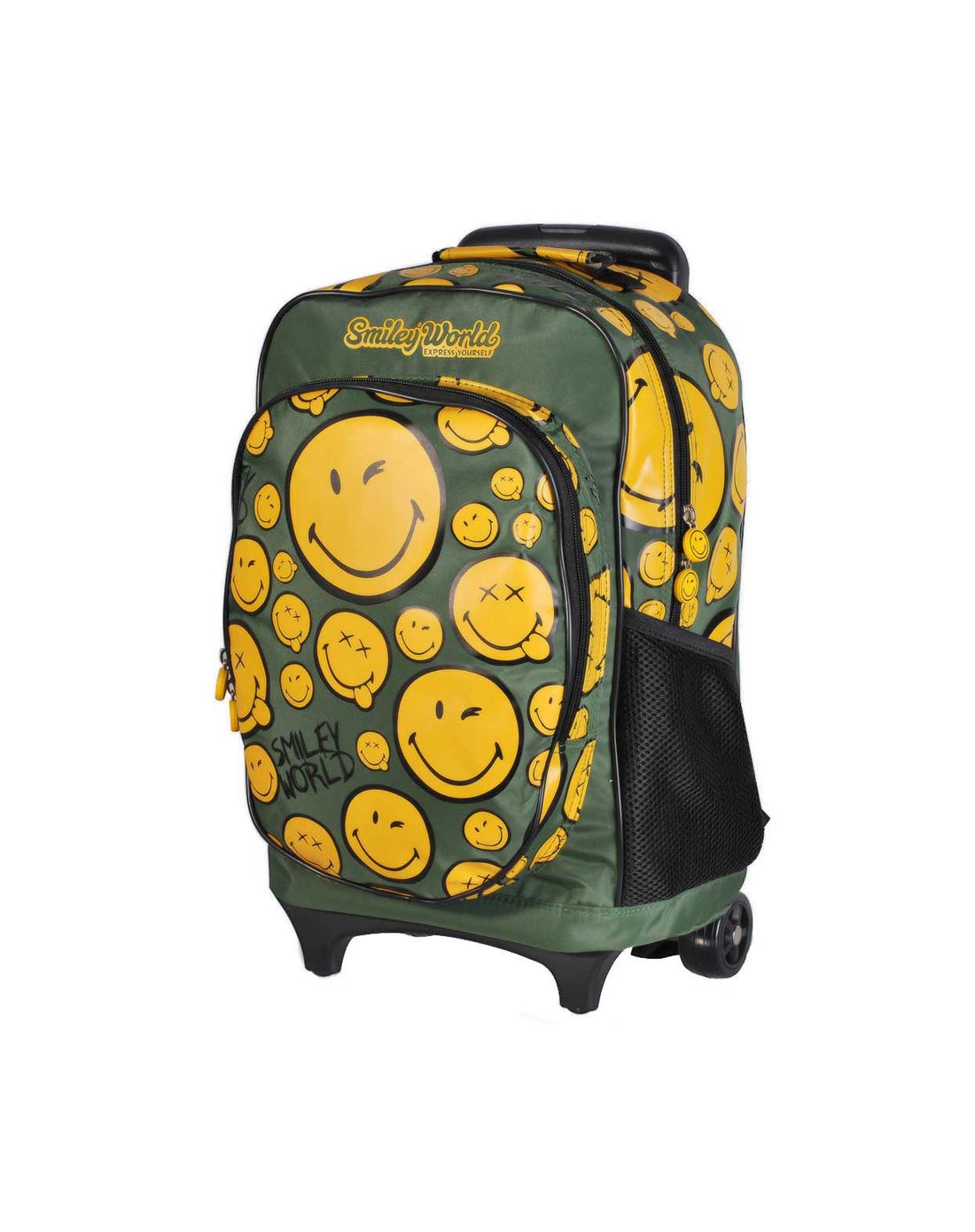 经典笑脸组合拉杆书包