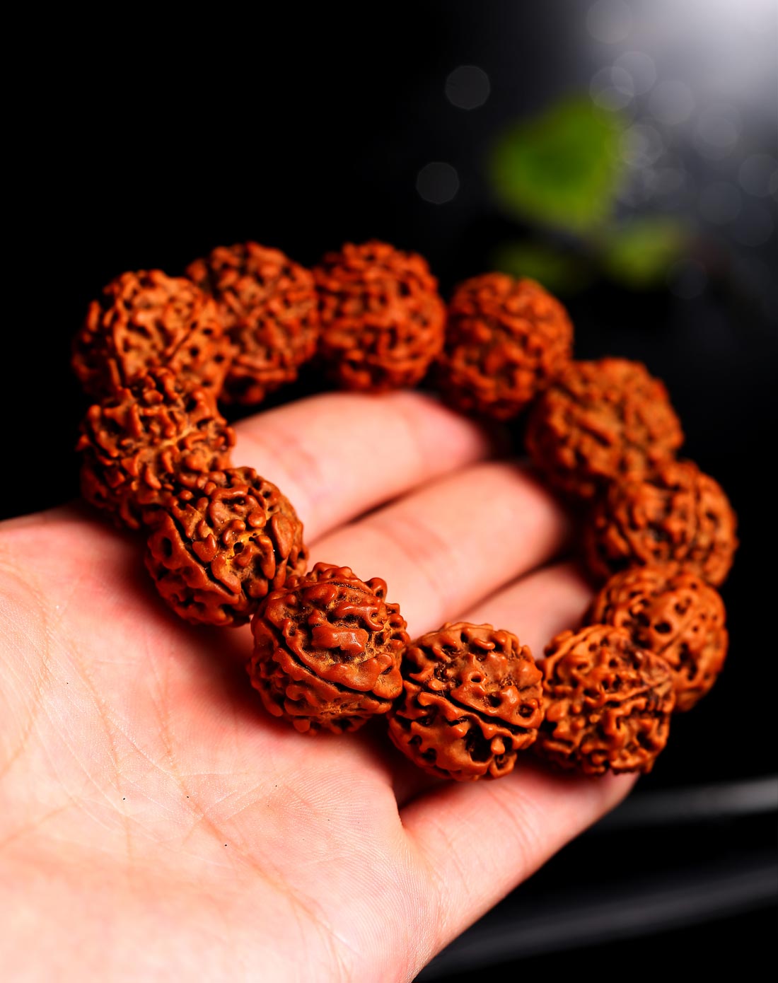 尼泊尔五瓣金刚菩提手串17mm