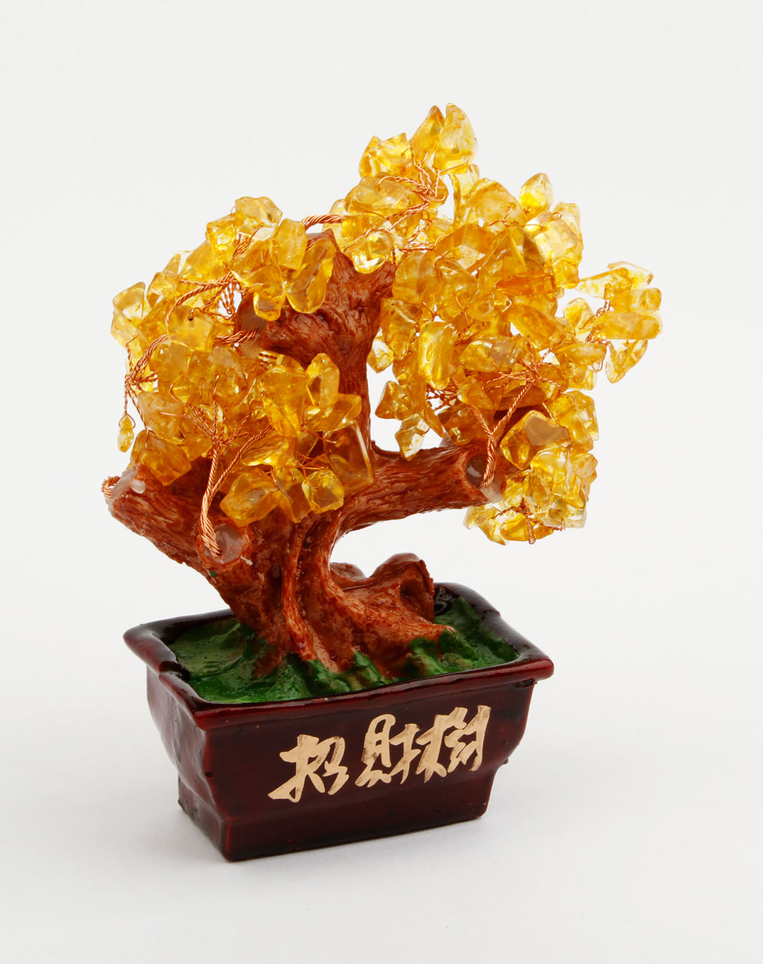 黄色玉石发财树