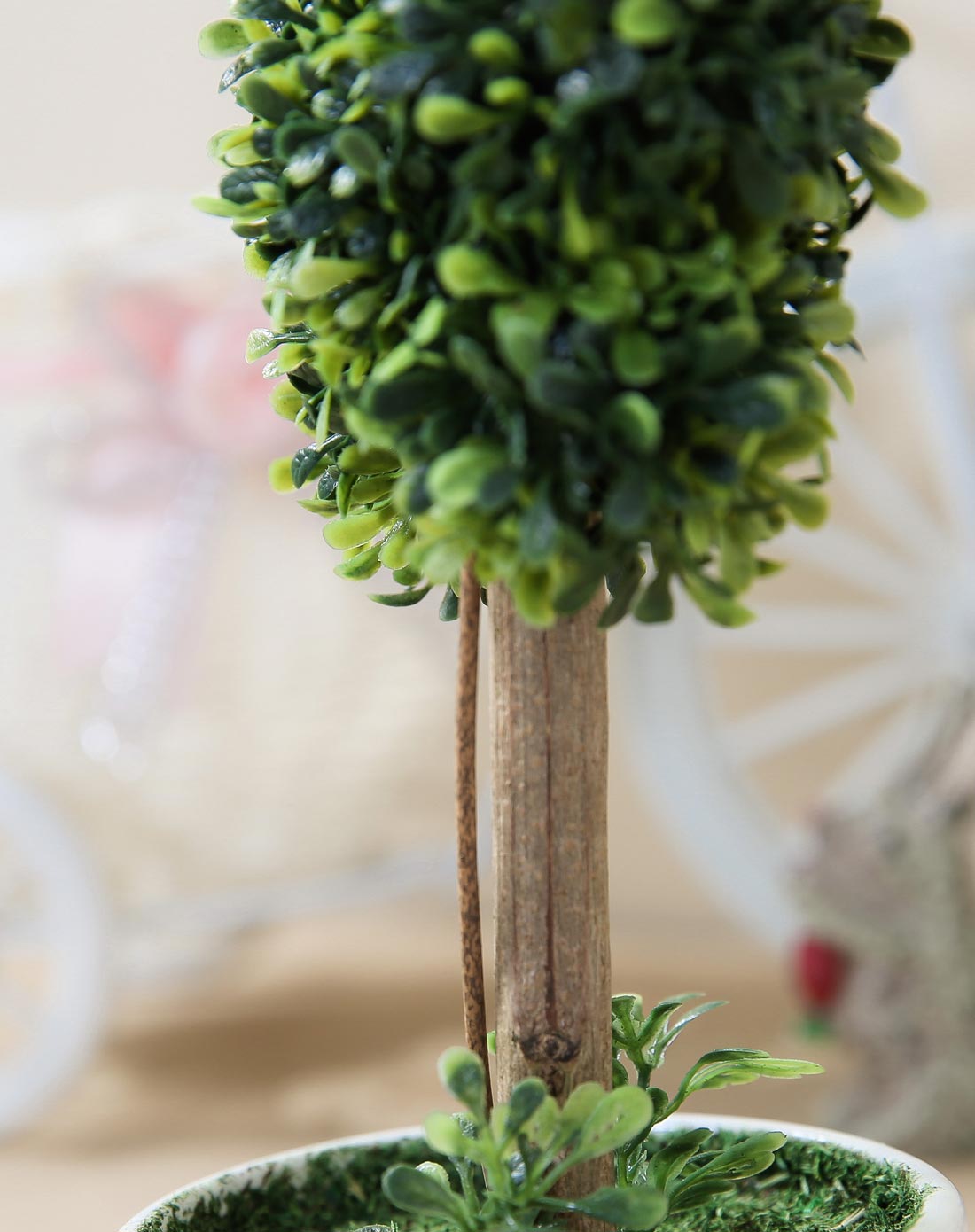 创意田园陶瓷仿真盆栽-幸运星