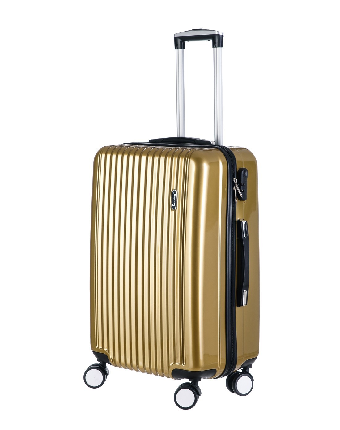 trablog土豪金色情侣拉杆箱24寸