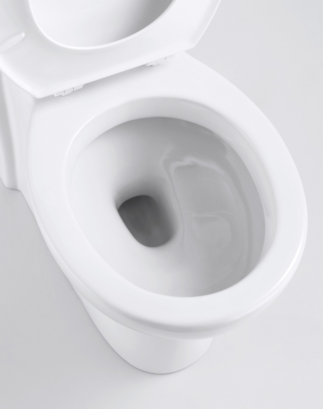 节水王三代白色侧按单档底排虹吸式马桶