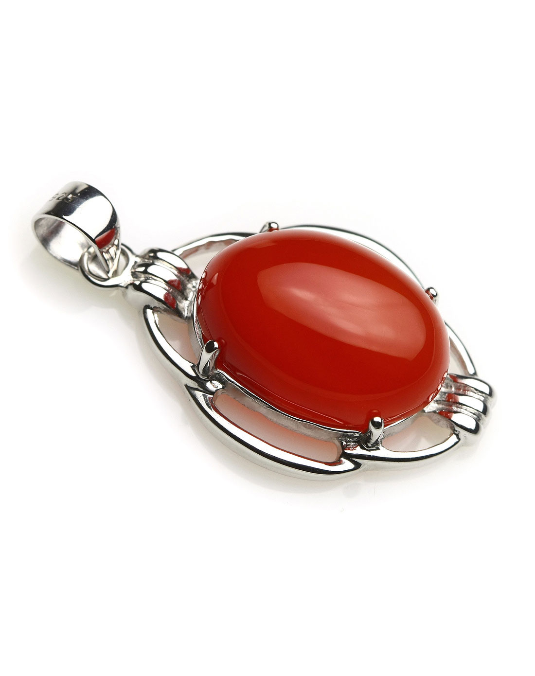 中性红色娇媚款红玉髓吊坠